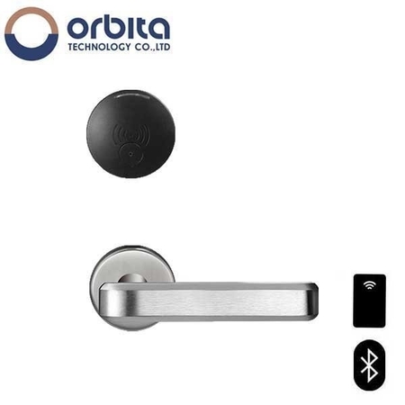 ORBITA BLE Split Handle Electronic Hotel Lock Set with Software Encoder Card RF Energy Saving Switch -Unloc OTC-S3079SBT